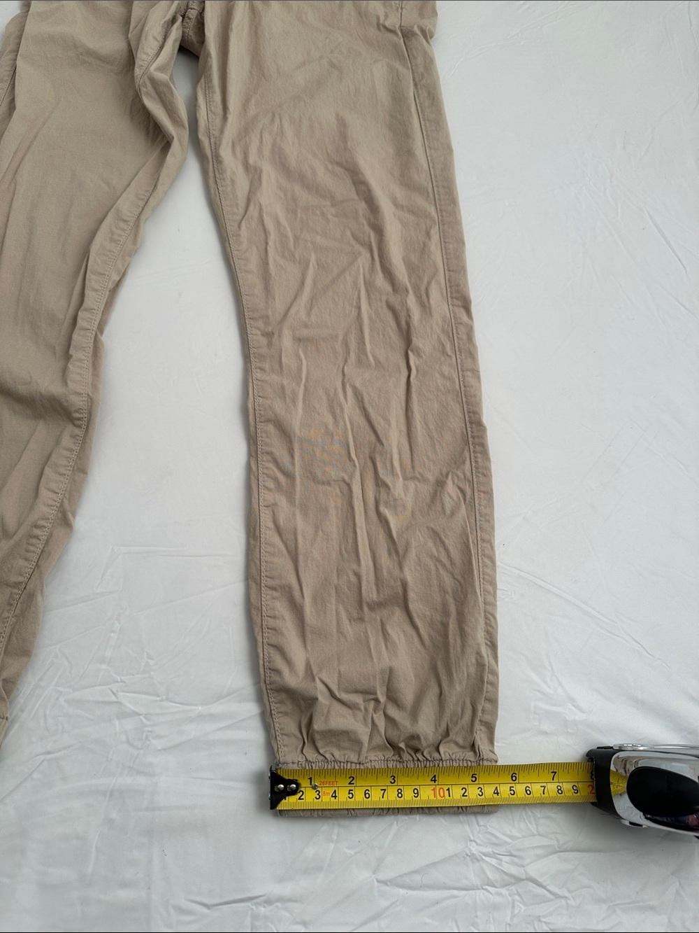 Zara tan lightweight poplin zip and snap jogger pants - Picture 9 of 9